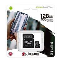 microSD 128 GB Class 10 Canvas Select Plus A1 + SD адаптер